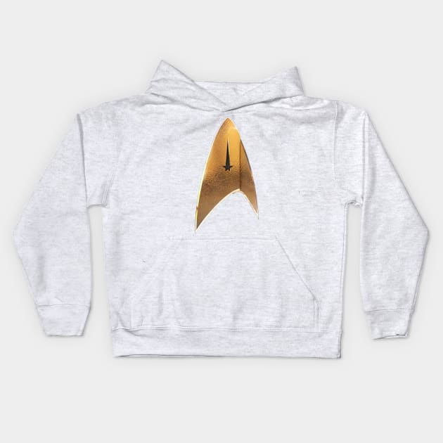 Star Trek Discovery Badge Kids Hoodie by Ratherkool